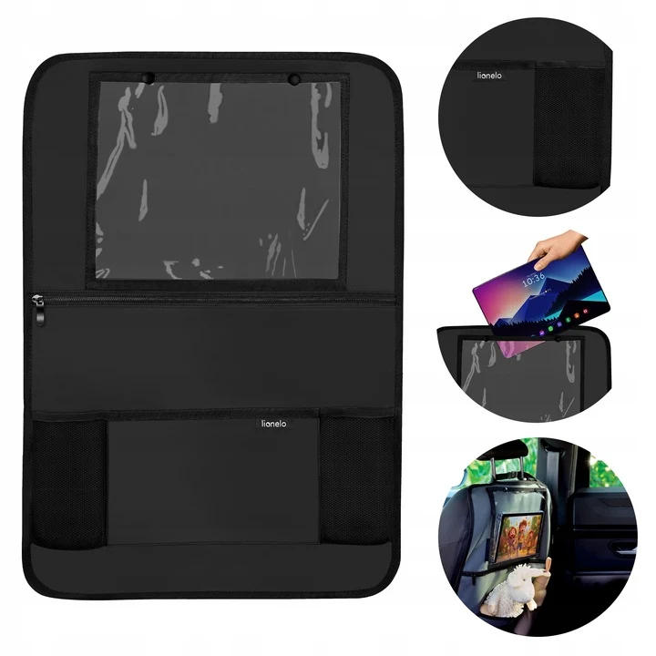 Lionelo Seat Organizer Οργανωτής Καθίσματος Αυτοκινήτου 5 Τσέπες 60 x 42 cm - Μαύρο