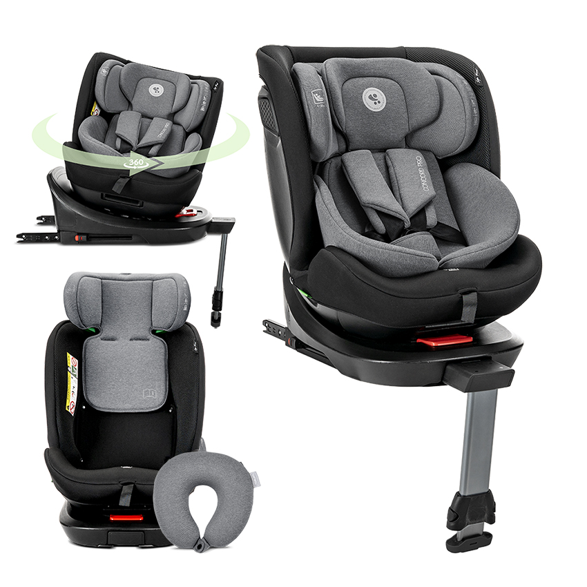 Lorelli CONCORD PRO Car Seat i-Size ISOFIX 40-150 cm 360° Grey