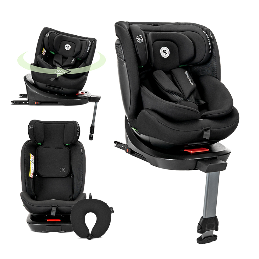 Lorelli CONCORD PRO Car Seat i-Size ISOFIX 40-150 cm 360° Black