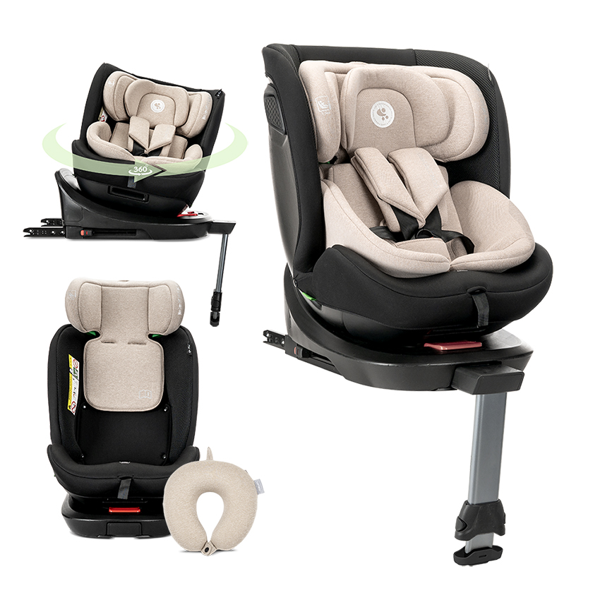 Lorelli CONCORD PRO Car Seat i-Size ISOFIX 40-150 cm 360° Beige