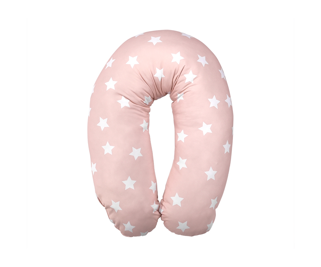 Lorelli Μαξιλάρι Θηλασμού Ranforce Stars Pale Blush – 190 cm