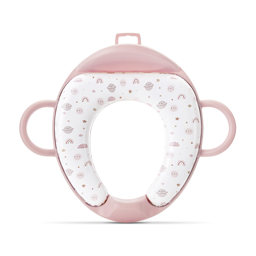 Lorelli Planets Soft Toilet Training Seat with Backrest Pink