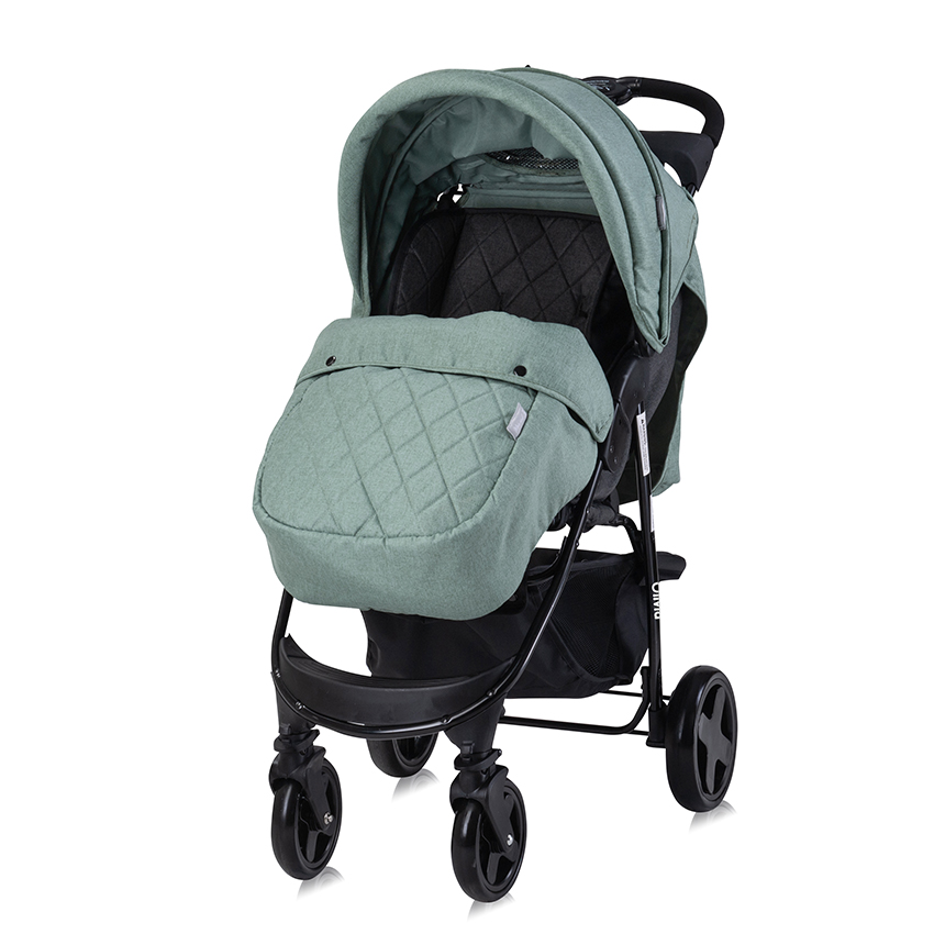 Lorelli Olivia Baby Stroller 6 m with Footmuff Green Bay 10021872390