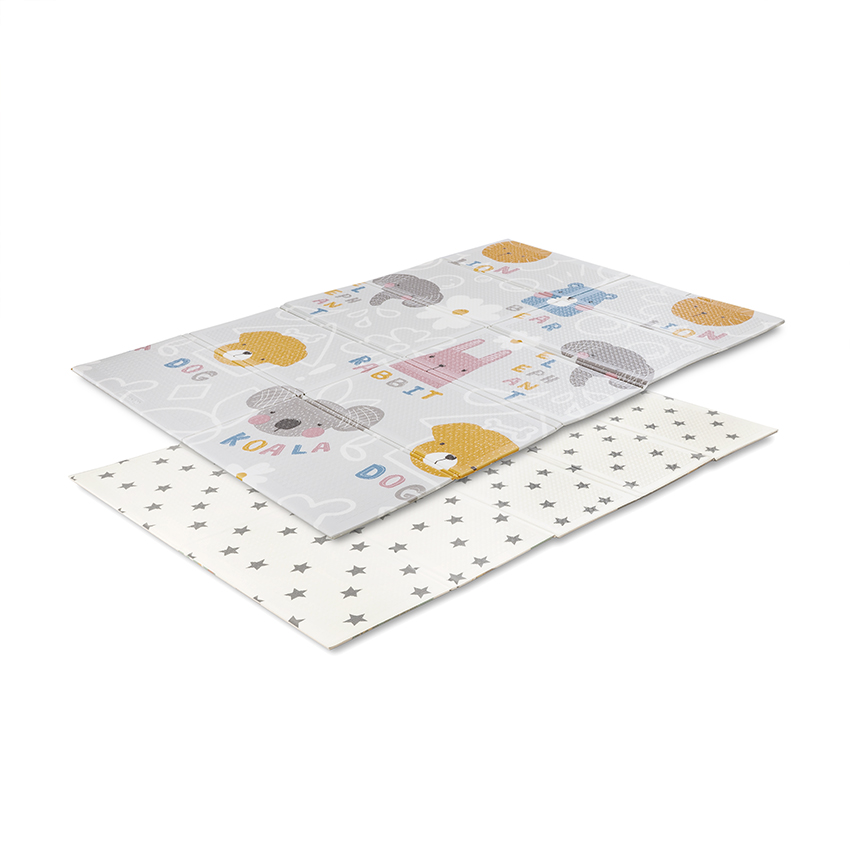 Lorelli Double-sided Thermo Play Mat Buddies & Stars 120x180 cm Foldable