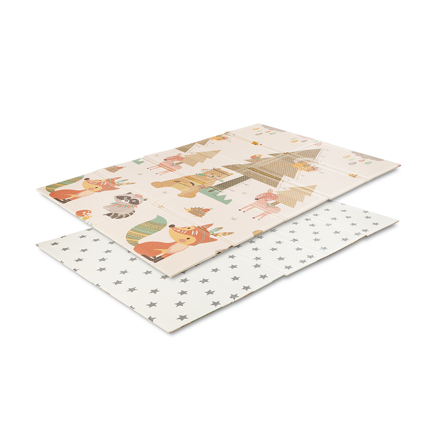 Lorelli Double-sided Thermo Play Mat Home & Stars 120x180 cm Foldable
