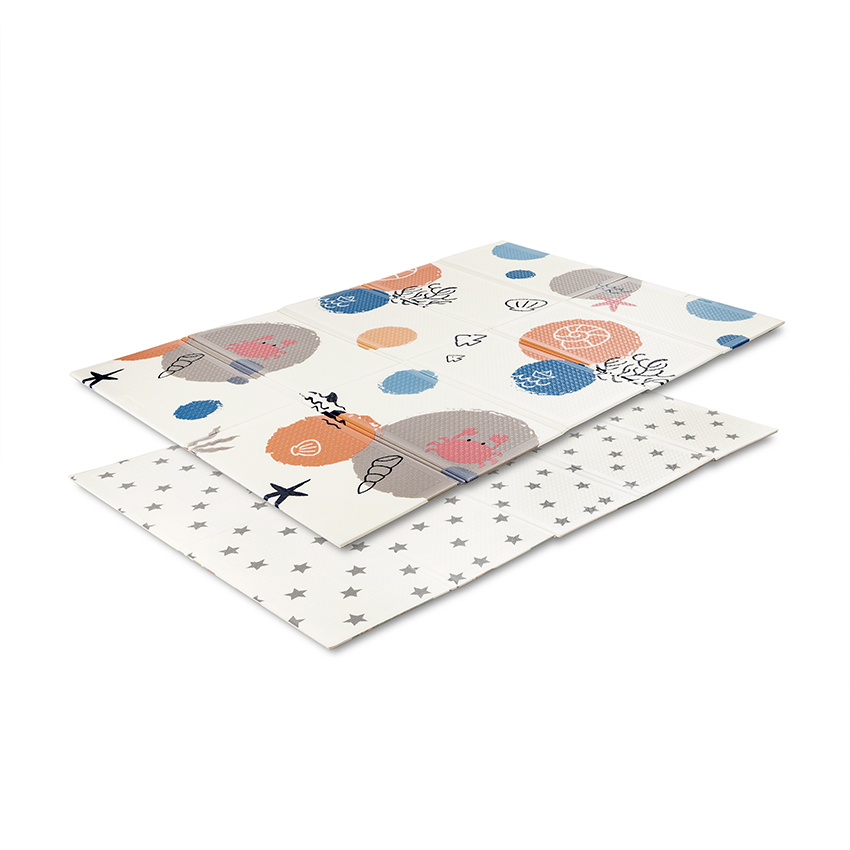 Lorelli Double-sided Thermo Play Mat Ocean & Stars 120x180 cm Foldable