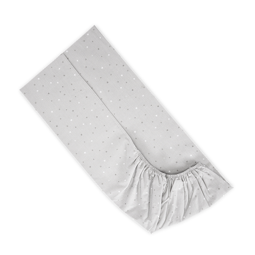 Lorelli Σεντόνι για βρεφική κούνια με Λάστιχο 60x120+15cm Sky Γκρι