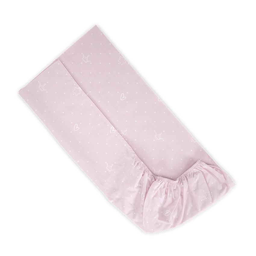 Lorelli Σεντόνι για βρεφική κούνια με Λάστιχο 60x120+15cm Little Bear Ροζ