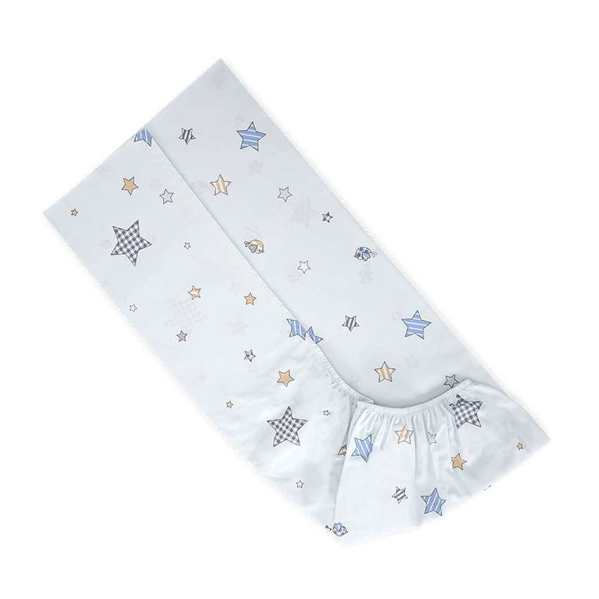 Lorelli Σεντόνι για βρεφική κούνια με Λάστιχο 60x120+15cm Bear with Swing Μπλε