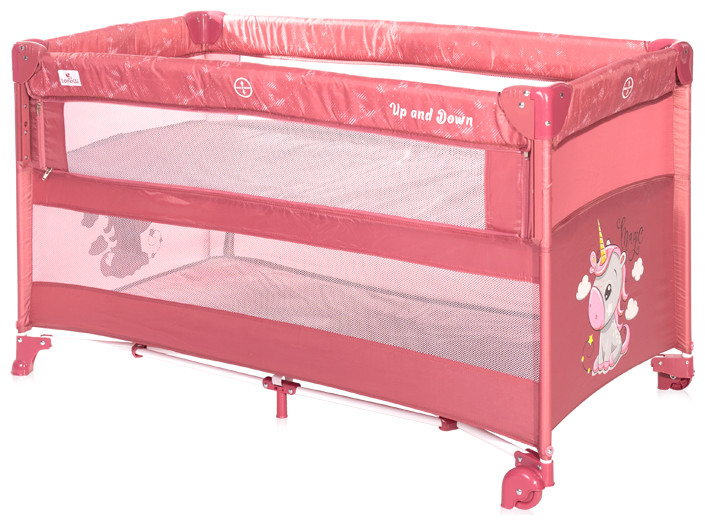 Lorelli UP and DOWN 2 Layers Playpen Rose Velvet Unicorn 10080062151