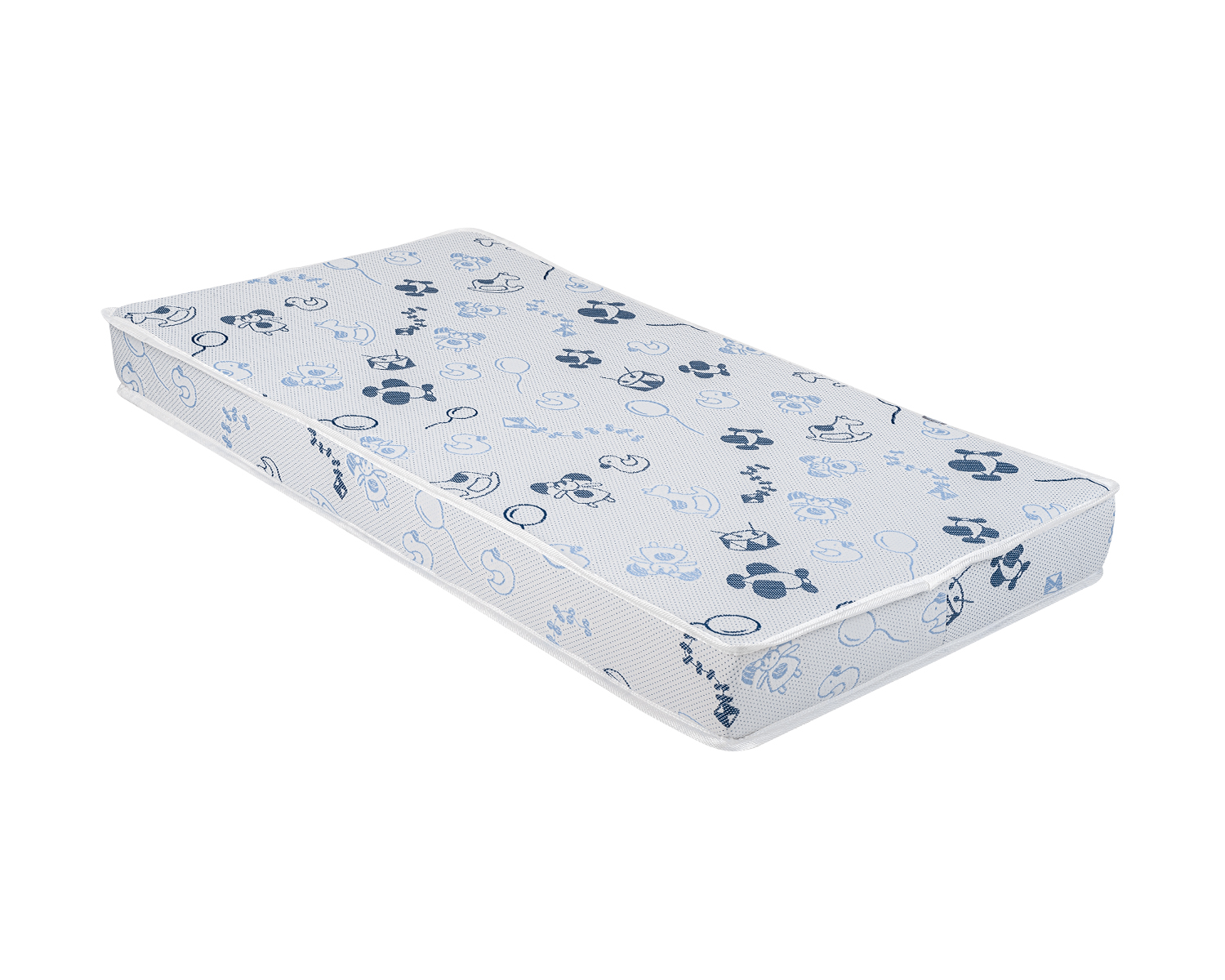 Kikka Boo Memory Comfort Βρεφικό Στρώμα Κούνιας 60x120x12 εκ. με σχέδιο αλογάκια μπλε
