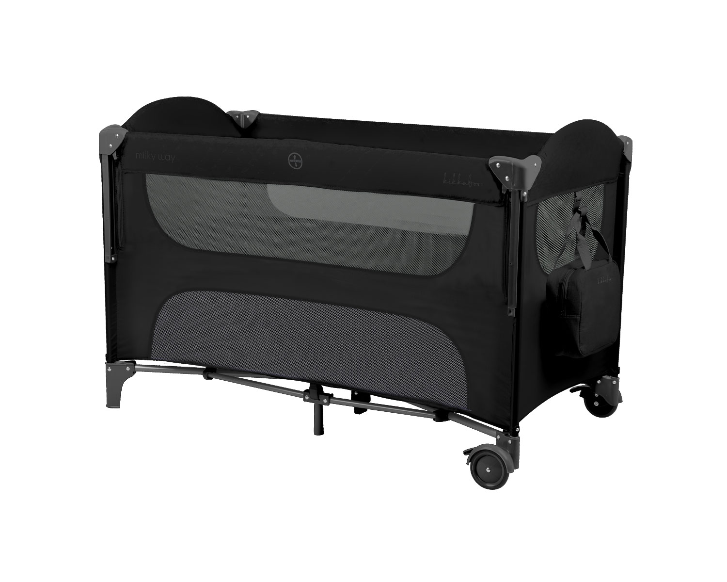 Kikka Boo Baby cot 2 levels Milky Way Black 2026 31003010148