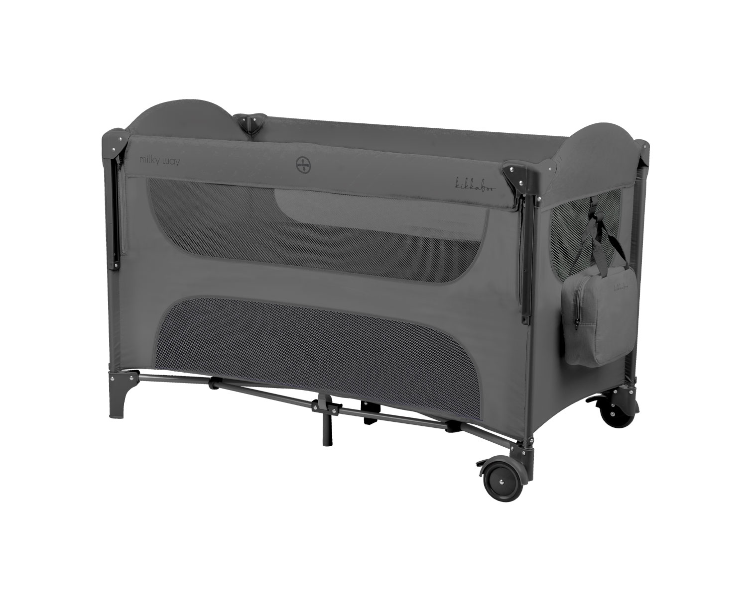 Kikka Boo Baby cot 2 levels Milky Way Grey 2026 31003010149