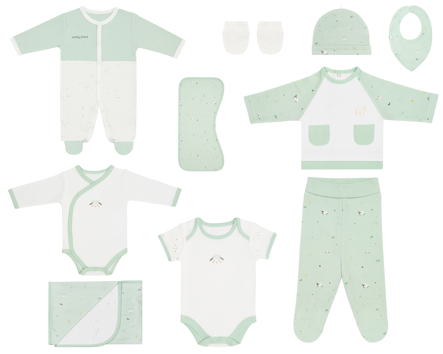 Kikka Boo Newborn Romper Set 10 pcs Seally Me