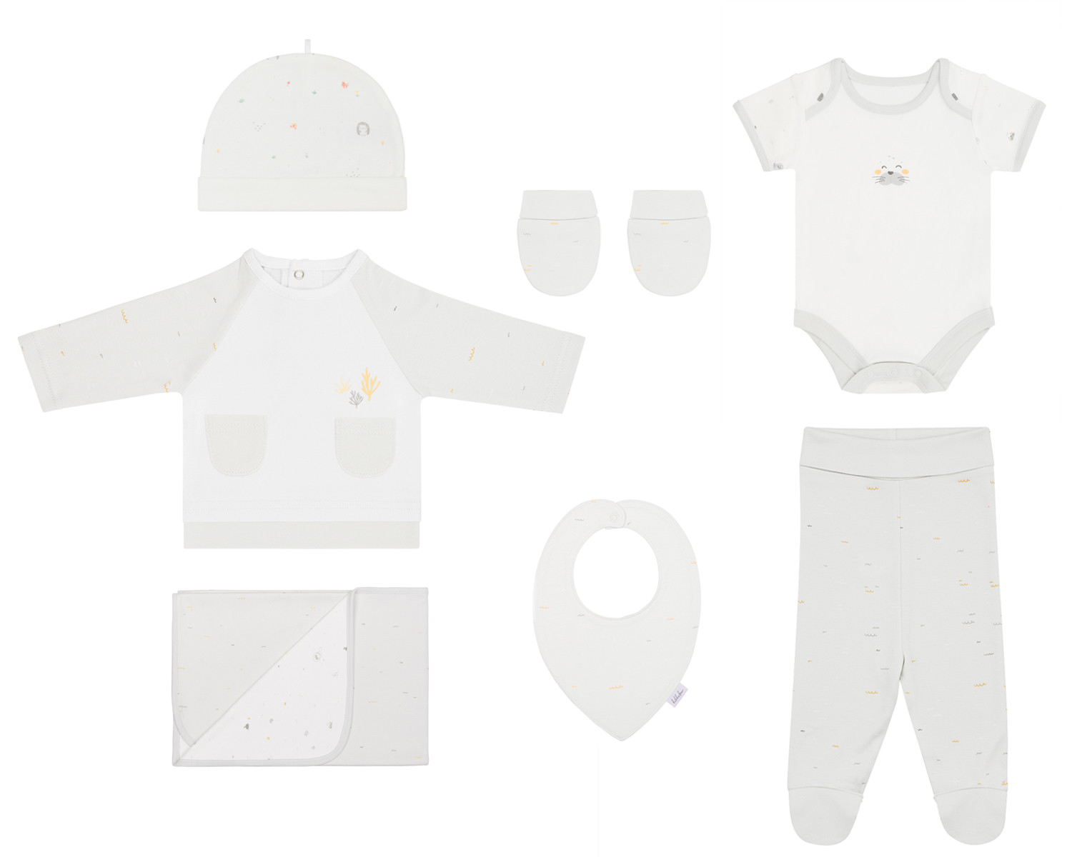 Kikka Boo Newborn Romper Set 7 pcs Seally Me