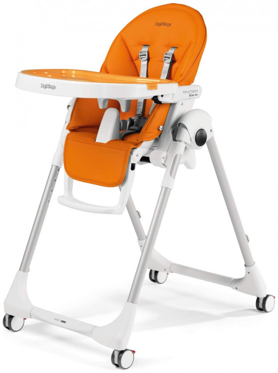 Peg Perego Prima Pappa Follow Me (ΔΩΡΟ Μπάρα Παιχνιδιών) Παιδική Καρέκλα Φαγητού Arancia 4132BL38 (Δώρο Μπολ Φαγητού με κουταλάκι)