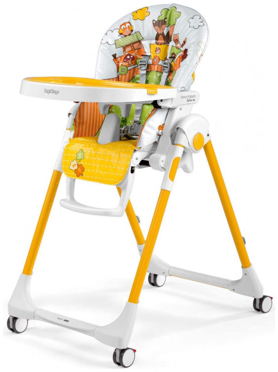 Peg Perego Prima Pappa Follow Me (ΔΩΡΟ Μπάρα Παιχνιδιών) Παιδική Καρέκλα Φαγητού Fox & Friends 4132FOX38 (Δώρο Μπολ Φαγητού με κουταλάκι)