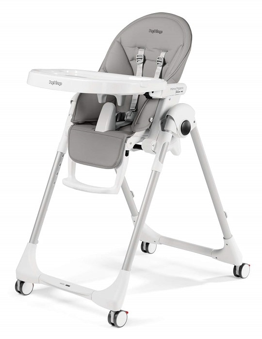 Peg Perego Prima Pappa Follow Me (ΔΩΡΟ Μπάρα Παιχνιδιών) Παιδική Καρέκλα Φαγητού Ice (4132BL73) (Δώρο Μπολ Φαγητού με κουταλάκι)