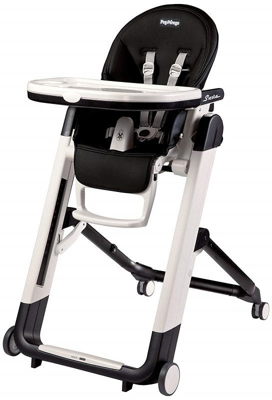 Peg Perego Siesta Feeding Chair (with toy tray) - Licorice