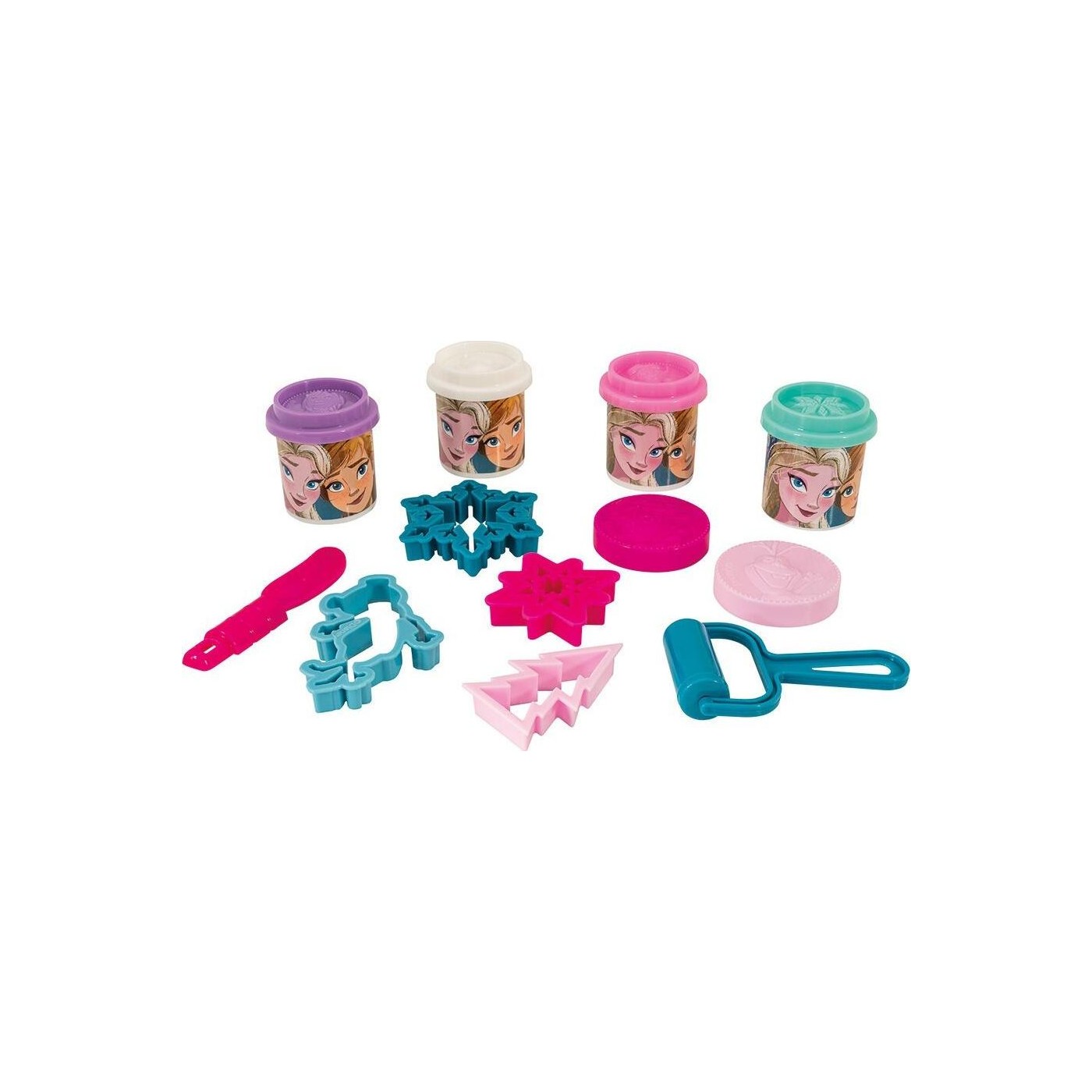 AS Plasticine Disney Frozen Bucket With 4 Jars And 8 Tools 200g 3