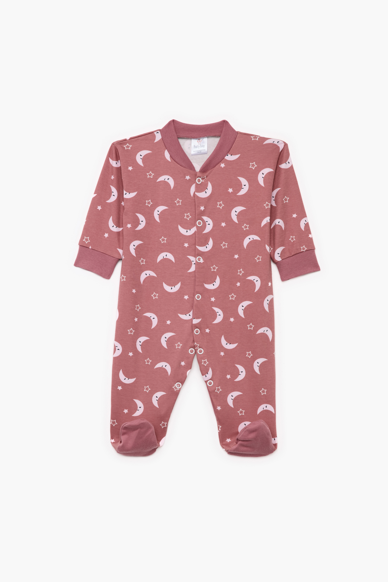 Pretty Baby Winter Baby Sleepsuit Long Sleeve Moon Rotten Apple