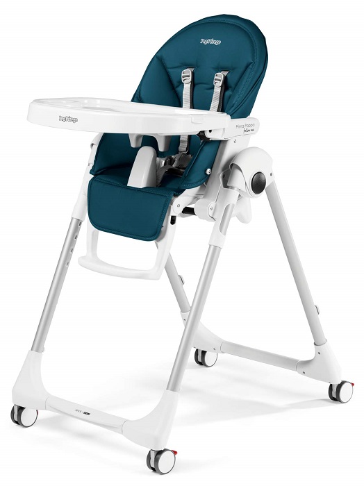 Peg Perego Prima Pappa Follow Me (ΔΩΡΟ Μπάρα Παιχνιδιών) Παιδική Καρέκλα Φαγητού Petrolio (4132BL71) (Δώρο Μπολ Φαγητού με κουταλάκι)