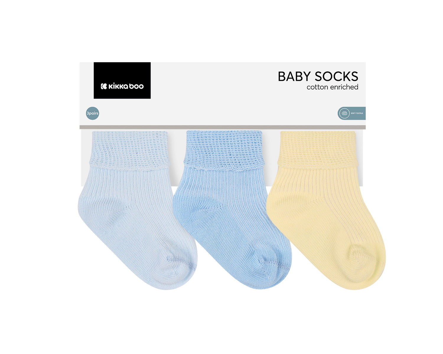 Kikka Boo Newborn baby socks Stripy Friends