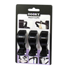 Dooky Multipurpose Stroller Clips Set of 3 -Black