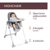 Chicco Polly Armonia 3 in 1 High Chair Carrara