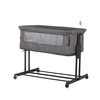 Chipolino Co-sleeping crib with drop side “Zen" granite KOSZE0202GN