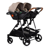 Chipolino Duo Smart Μετατρεπόμενο Αναστρέψιμο Καρότσι Διδύμων με Ανεξάρτητες Θέσεις 0+ μηνών 3 Αξεσουάρ tiramisu KBDS02503TR