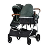 Chipolino Duo Smart Μετατρεπόμενο Αναστρέψιμο Καρότσι Διδύμων με Ανεξάρτητες Θέσεις 0+ μηνών 3 Αξεσουάρ basil KBDS02504BA