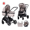 Chipolino Baby transformable stroller "AURA" tiramisu KKAUR02503TR