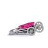 Chipolino Doll stroller "Alice" grey/pink linen KZKAL02401GP