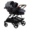 Chipolino Duo Smart Μετατρεπόμενο Αναστρέψιμο Καρότσι Διδύμων με Ανεξάρτητες Θέσεις 0+ μηνών 3 Αξεσουάρ cloud KBDS02502CL