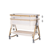 Chipolino Co-sleeping crib with drop side “Charisma" cashmere/wood + wheels KOSCA0264CA