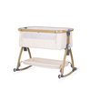 Chipolino Co-sleeping crib with drop side “Charisma" cashmere/wood + wheels KOSCA0264CA