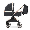 Lorelli BABY STROLLER REYA BLACK 2in1 with reversible hand 10022072501