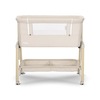 Lorelli Crib Millie Beige with Wooden Effect – Adjustable & Breathable Bedside Cot