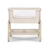 Lorelli Crib Millie Beige with Wooden Effect – Adjustable & Breathable Bedside Cot