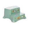 Lorelli DOUBLE STEP STOOL FUNNY FARM NORDIC GREEN 10130550315