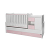Lorelli BED MINI MAX NEW 190/72 COLOUR WHITE/ORCHID PINK 10150500038A