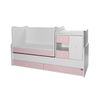 Lorelli BED MINI MAX NEW 190/72 COLOUR WHITE/ORCHID PINK 10150500038A