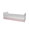 Lorelli BED MINI MAX NEW 190/72 COLOUR WHITE/ORCHID PINK 10150500038A