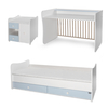 Lorelli BED MINI MAX NEW 190/72 COLOUR WHITE/BABY BLUE 10150500039A