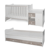 Lorelli BED MINI MAXI 190/72 COLOUR WHITE/ARTWOOD NEW 10150500043A