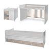 Lorelli BED MINI MAX 190/72 COLOUR WHITE/LIGHT OAK  NEW 10150500045A