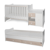 Lorelli BED MINI MAX 190/72 COLOUR WHITE/LIGHT OAK  NEW 10150500045A