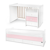 Lorelli BED MAXI PLUS NEW 70/160 WHITE/ORCHID PINK 10150580038P
