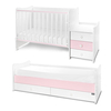 Lorelli BED MAXI PLUS NEW 70/160 WHITE/ORCHID PINK 10150580038P
